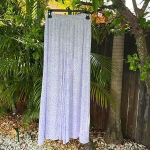 KIWI&PUNCH Side Split Cover Up Lounge Wide Leg Pants size small